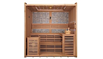 GoldenDesigns Bergen Luxury Edition 4-6 Person Traditional Steam Sauna | Cedar | GDI-7689-01L Cedar