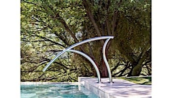 SR Smith Designer Series Deck to Deck Return Stair Rail | 1.90" x .065" Thickness Powder Coated Hammertone Gray | DR-D3D50065-6