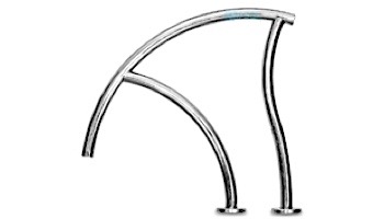 Inter-Fab Designer Series Grab Rail Single | 1.90" x .065" Thickness Powder Coated Black | DR-G3D065-SINGLE-2