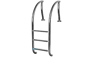 Inter-Fab Designer Series 3 Step Ladder With Sure-Step Treads | 1.90"? x .065"? Thickness Powder Coated Black | DR-L3065S-2