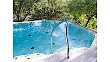 Inter-Fab Designer Series Deck to Stair 4' Span Hand Rail | 1.90" x .065" Thickness Powder Coated White | DR-D2S4065-1