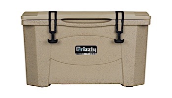 Grizzly Coolers 40 Quart Cooler with BearClaw™ Latches and Molded-in Heavy Duty Handles | Sandstone with Tan Cover | IRP-9080-S