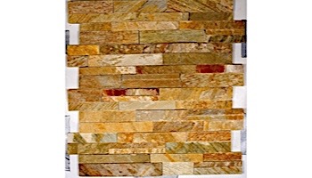 Natural Stone Ledger Panel 6x24 | Desert Gold | Dressed Quartzite