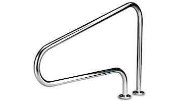 Inter-Fab Deck Top Mounted D3D 3 Bend Flanged Stair Rail | 1.90"? x .049"? Thickness Powder Coated Copper Vein | D3D50049-FL-4