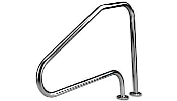 SR Smith Deck Top Mounted D4D 4 Bend Flanged Stair Rail | 1.90"? x .049"? Thickness 304 Stainless Steel | D4D049-FL