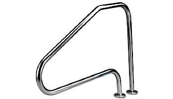 SR Smith Deck Top Mounted D4D 4 Bend Flanged Stair Rail | 1.90"? x .049"? Thickness 304 Stainless Steel | D4D049-FL