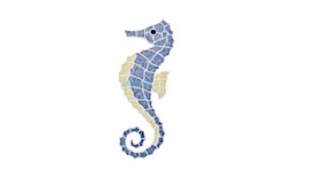 AquaStar Swim Designs Medium Seahorse Pre-Filled Frame | F2017-01