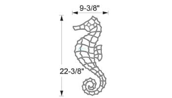 AquaStar Swim Designs Large Seahorse Pre-Filled Frame | F2018-01