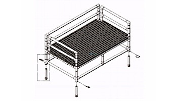 Aqua Creek Swim Training Platform Extended Legs Option for 18" - 24" Height | F-220EL