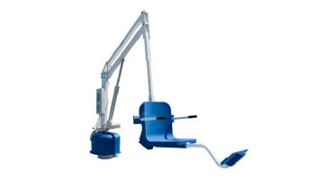 Aqua Creek Scout 2 Pool Lift | No Anchor | White Powder Coat with Blue Seat | F-802SC2