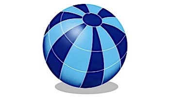 Artistry In Mosaics Beach Ball Blue with Shadow Mosaic | 14" | BBSBLUM