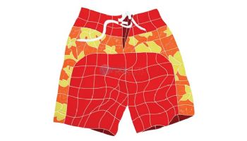 Artistry In Mosaics Board Shorts Red Mosaic | 20" x 21" | BSHREDOM