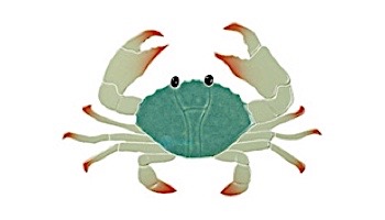 Artistry In Mosaics Crab Blue Mosaic | 5" x 8" | CRABLUB
