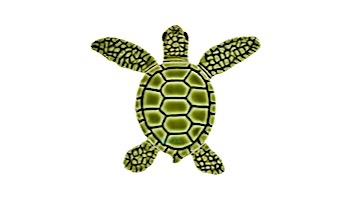 Artistry In Mosaics Loggerhead Turtle Mini Green Mosaic | B -  4" | TLMGREBB