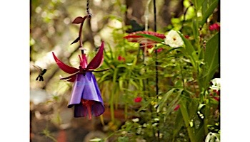 Desert Steel Fuchsia Hummingbird Feeder | 409-106