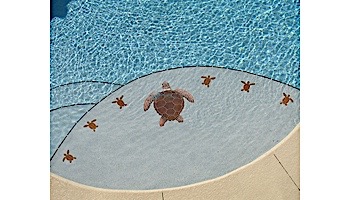 Artistry In Mosaics Loggerhead Turtle Brown Mosaic | Medium - 15"? x 15"? | TLOBROM