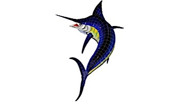Artistry In Mosaics Marlin Mosaic | 80" x 54" | MARBLUL
