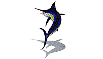 Artistry In Mosaics Marlin Mosaic | 80" x 54" | MARBLUL