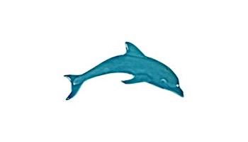 Artistry In Mosaics Mini Dolphin Mosaic | Aqua - 6" x 2" | DMIAQURB