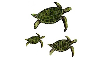 Artistry In Mosaics Sea Turtle Green Mosaic | Medium - 16" x 21" | SEAGRERM