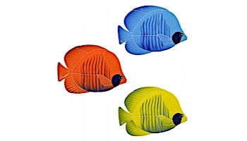 Artistry In Mosaics Tiger Tang Fish Mosaic | Yellow - 5" x 8" | TTAYELS