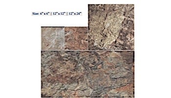 National Pool Tile Firestone 12X24 Series | Multi Color | FRST-MULTI1224