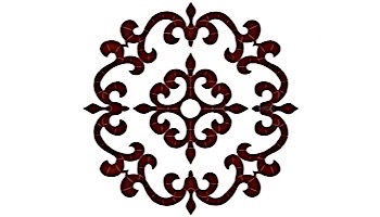 Artistry In Mosaics Tuscan Medallion Mosaic | Brown - 42" x 42" | MTUBROL