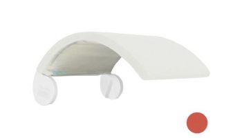 Ledge Lounger Signature Collection Chair Shade | White Frame - Coral Fabric Stock Color | LL-SG-CR-SH-W-STD-CRA