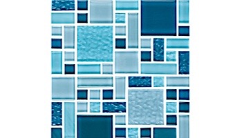 National Pool Tile Fusion Mosaic Glass Tile | Imperial Blue | FS-IMPERIAL