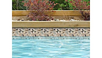 National Pool Tile Fusion Mosaic Quartz with Glass Tile | Pinwheel | FS-PINWHEEL