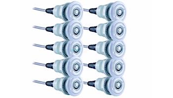 SR Smith Treo Micro Color RGB LED Underwater Pool Light | 2W 12V 80' Cord | 10 Light Bulk Pack | FLED-TM-C-PK10