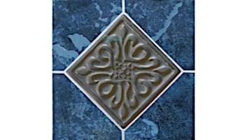 National Pool Tile Blue Seas 6x6 Deco | Royal Blue | SEA-ROYAL DECO