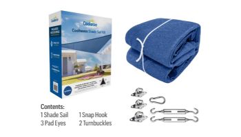 Coolaroo Coolhaven Triangle Shade Sail Kit | 18-Foot Sapphire | 473891 474010