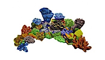 Artistry In Mosaics Coral Reef Glass Mosaic | 55" x 93" | G-CORL