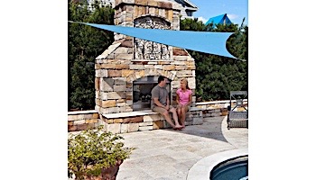 Coolaroo Coolhaven Right Triangle Shade Sail | 15x12x9 Foot Sapphire | 473860