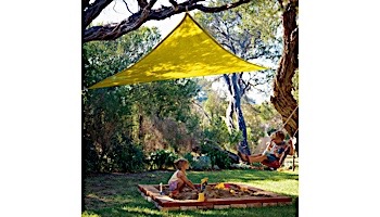 Coolaroo Kool Kolors Triangle Shade Sail | 9-Foot Yellow | 434496