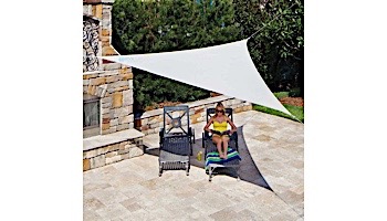 Coolaroo Ready to Hang Triangle Shade Sail | 11-Foot Pebble | 449292