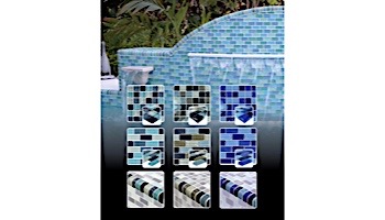 Artistry In Mosaics Crystal Series - Khaki Tan Blend Glass Tile | 1" x 1" | GC82323N1