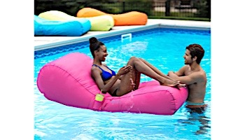 Ocean Blue Sun Searcher Capri Inflatable Pool Lounger | Fuchsia | 950307