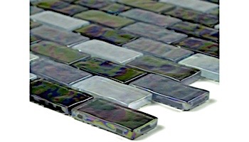 Artistry In Mosaics Ocean Series - Black Blend Glass Tile | 1" x 2" | GC62348K4