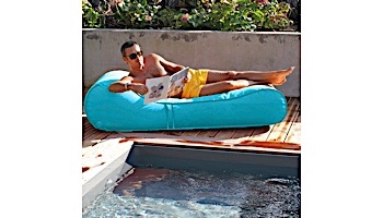 Ocean Blue Sun Searcher Capri Inflatable Pool Lounger | Turquoise | 950305