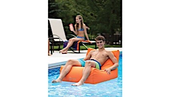 Ocean Blue Sun Searcher Aruba Inflatable Pool Lounger Chair | Orange | 950303