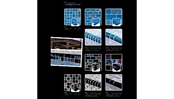 Artistry In Mosaics Twilight Series 1x1 Glass Tile | Black | GT82323K5