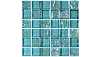 Artistry In Mosaics Twilight Series 1x1 Glass Tile Turquoise
