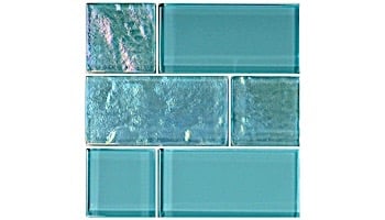 Artistry In Mosaics Twilight Series Glass Tile Turquoise Mixed
