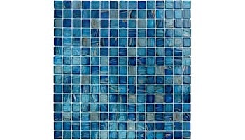 Artistry In Mosaics Venetian Series 3/4x3/4 Glass Tile Blue Copper Blend