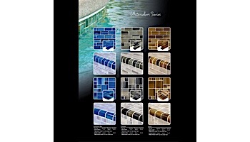 Artistry In Mosaics Watercolors Series 1x2 Glass Tile | Aqua Brick | GW82348T5
