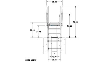 S.R. Smith Deluxe Tower 1 Meter, Heel Mount | without Jig | CAT-1M-203HA