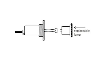 SR Smith Treo White LED Underwater Pool Light | 5W 12V 30' Cord | FLED-W-TR-30