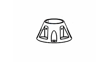 Interfab X-Stream 2 Straight-Foot Pedestal | Gray | XS-FOOT PEDESTAL